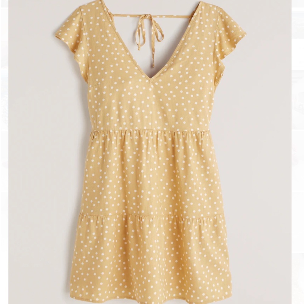 Abercrombie Ruffle Sleeve Trapeze Mini Dress